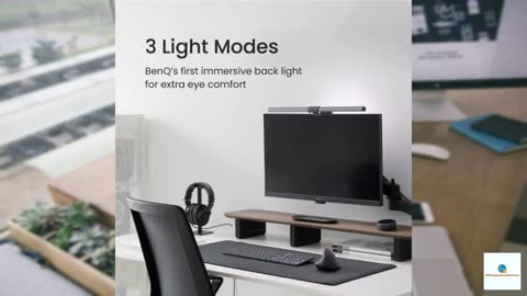 BenQ ScreenBar Halo LED Monitor Light - Wireless Controller, Adjustable Brightness & Color