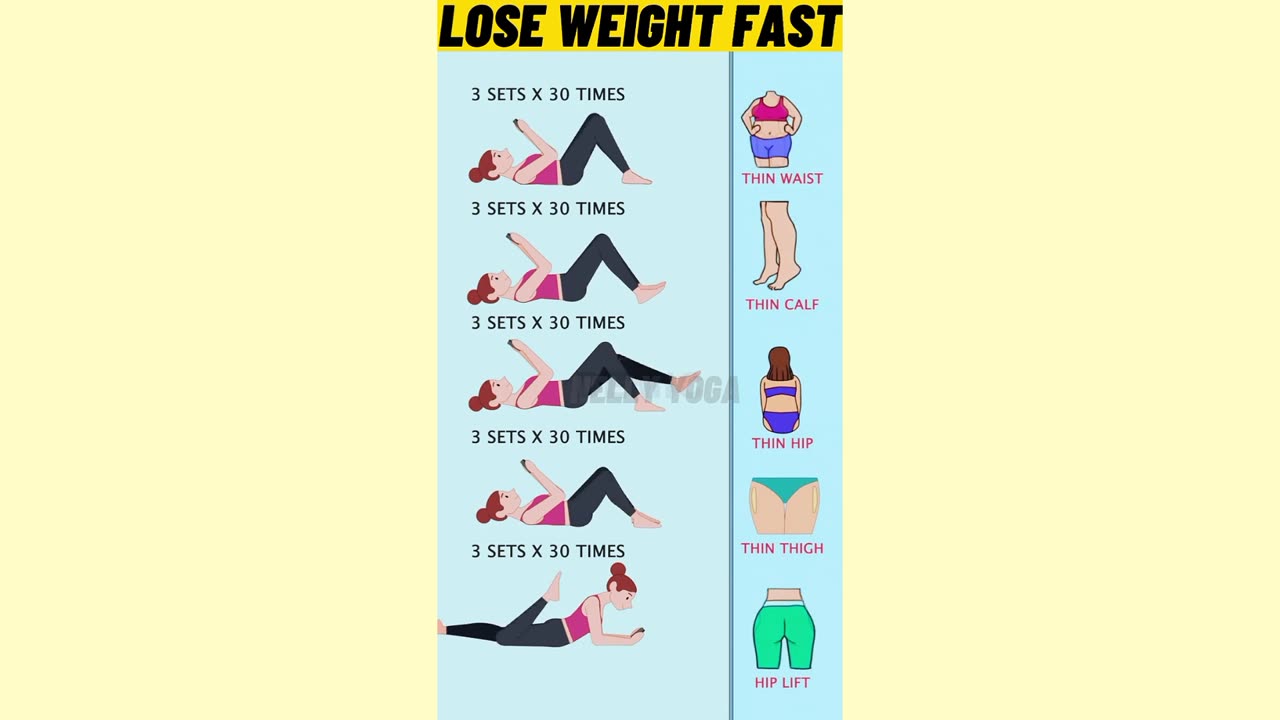 Lose Weight Fast with Easy Exercises #shorts #loseweightfast #easyyoga