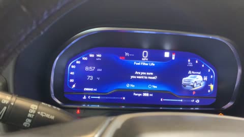 2022 Chevy Suburban (Duramax) - Fuel Filter Life Reset