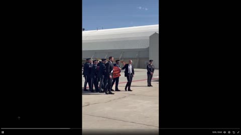 Vice President JD Vance has helped carry Charlie Kirk's body onto Air Force Two