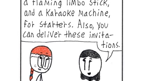 Sticky Shorts: Party Planning (Stick-y Humor Comic Video)