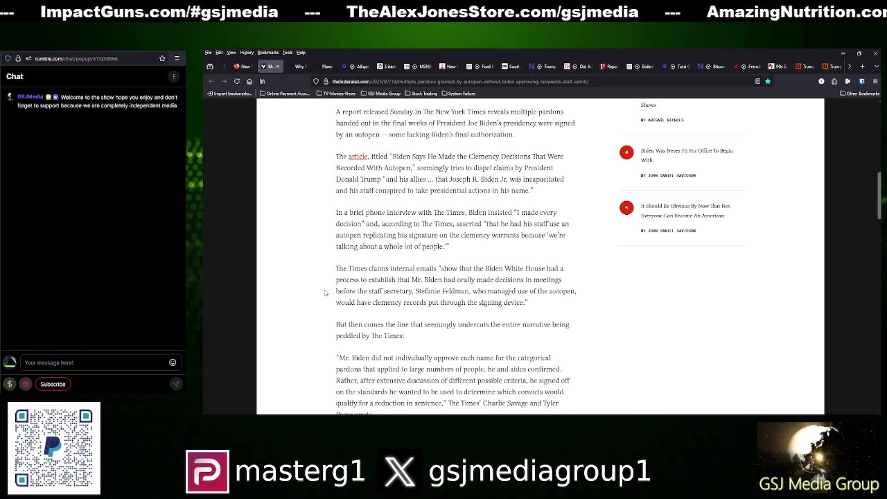 Multiple Pardons Granted by Autopen Werent Approved by Biden
