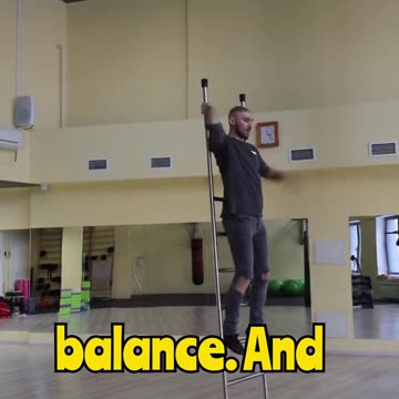 Climbing a Ladder With No Support?! 🪜😳 Insane Balance and Control