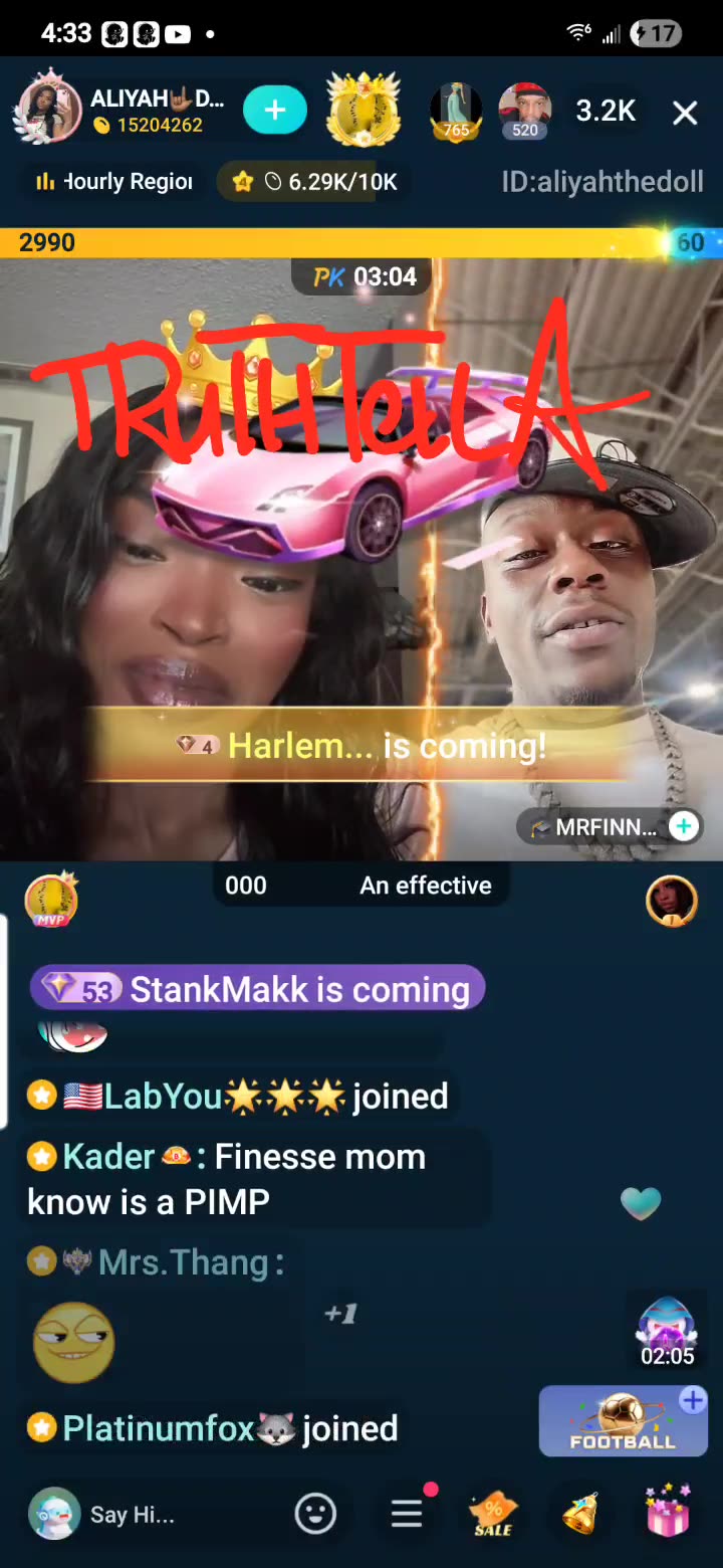 LIYAH THE DOLL VS. EVERYBODY SATURDAY SOLO LIVE & TEAM PK