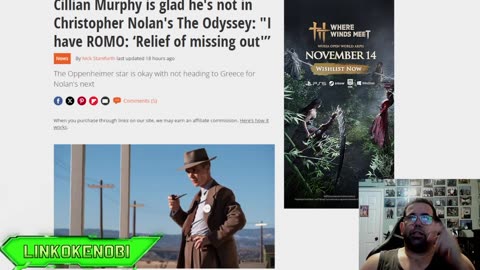 Cillian Murphy Shares His Thoughts On Odyssey Movie