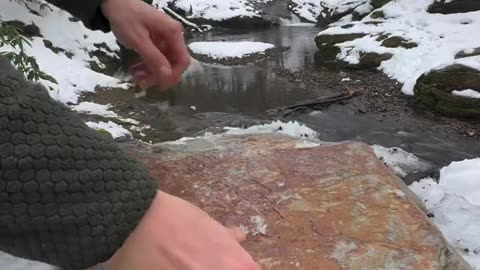 Meatball Roll on the Stone 🥩 Meatball roll wrapping on natural stone ❄️