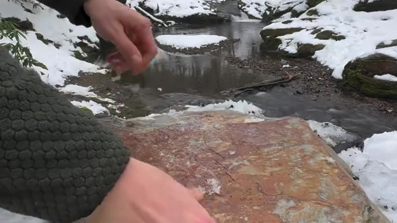 Meatball Roll on the Stone 🥩 Meatball roll wrapping on natural stone ❄️