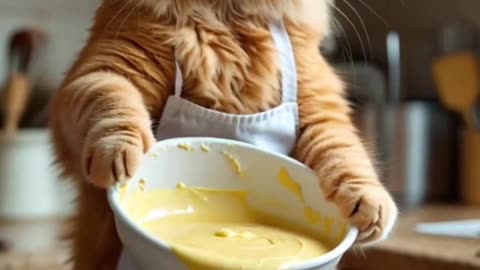 Cat who becomes chef