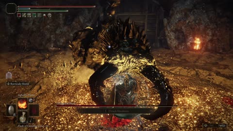 Elden Ring NG+1 | Fallingstar Beast of Sellia Crystal Tunnel solo boss fight NG+1