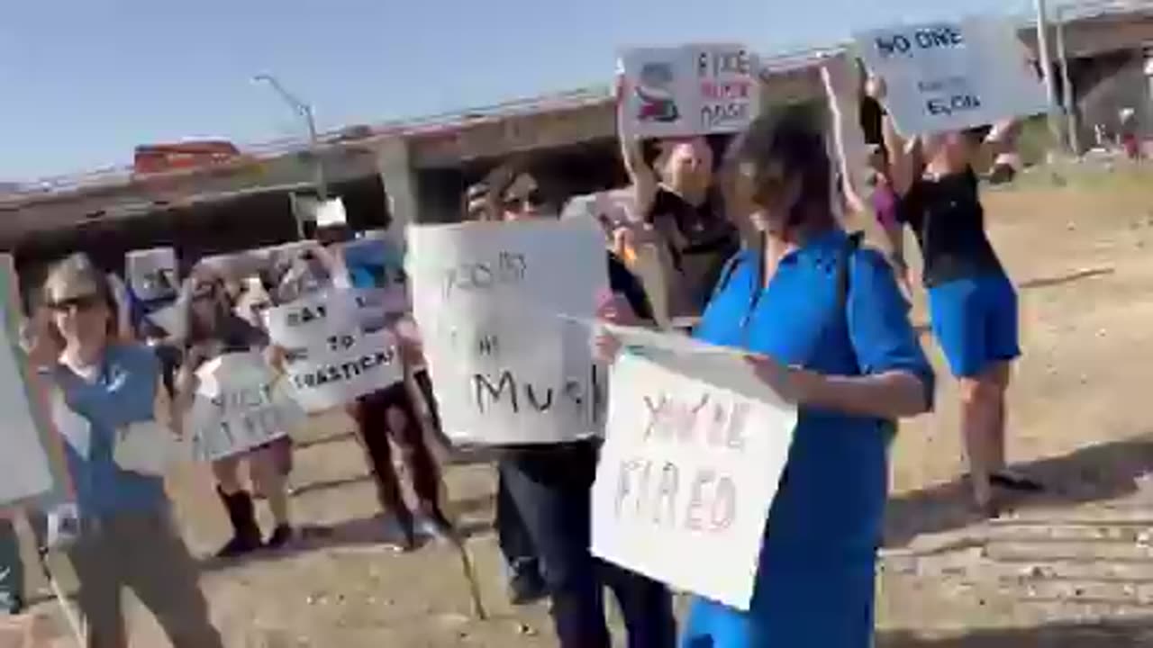 Tesla protest in Austin TX