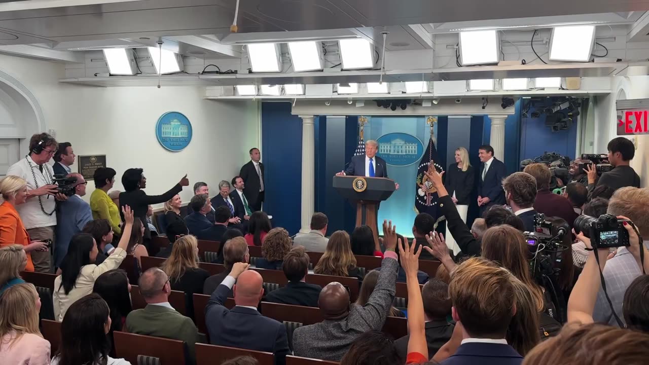 President Donald Trump: "Should we keep this going?"