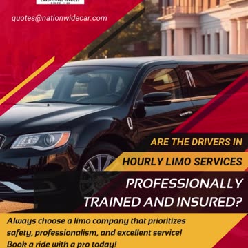 Are the Drivers in Hourly Limo Services Professionally Trained and Insured?