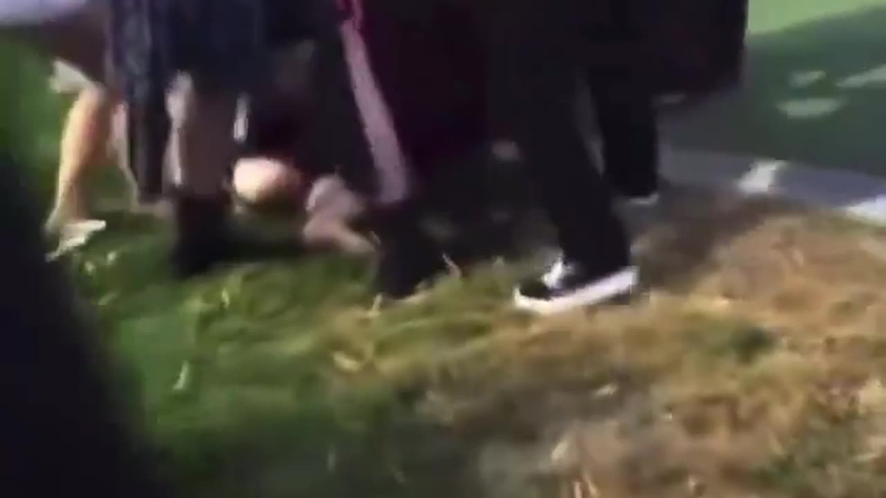School girl fight during graduation