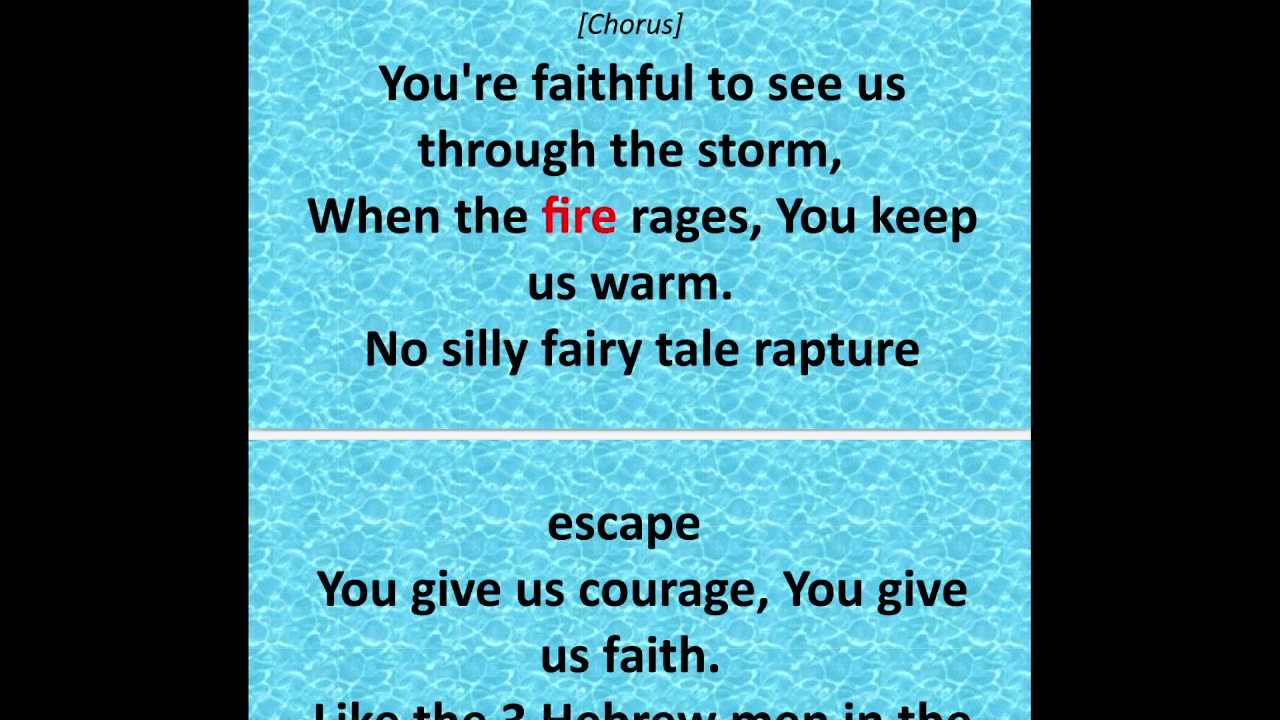 Faithful to See Us Through the Storm original gospel song lyrics video