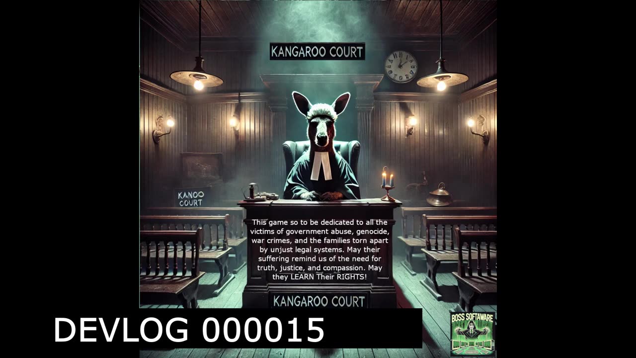 KANGAROO COURT DEV DIARY 00015 - Time-lapse | Making the Teaser | Animation | Gimp | Image
