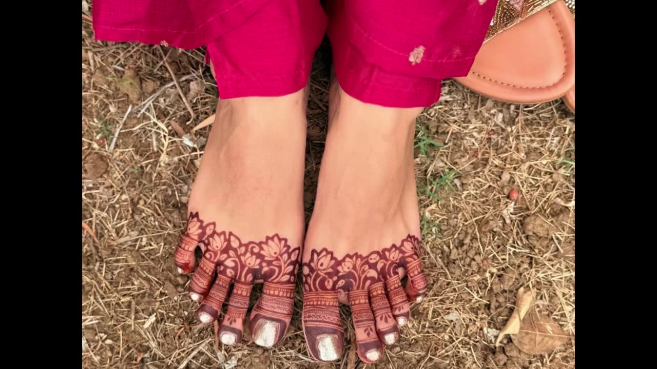 Feet henna designs