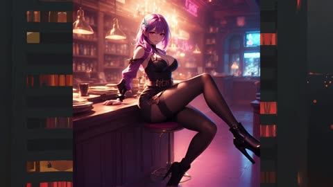 Anime Girl in the Bar