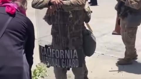 Californians Showing Respect to their Warriors