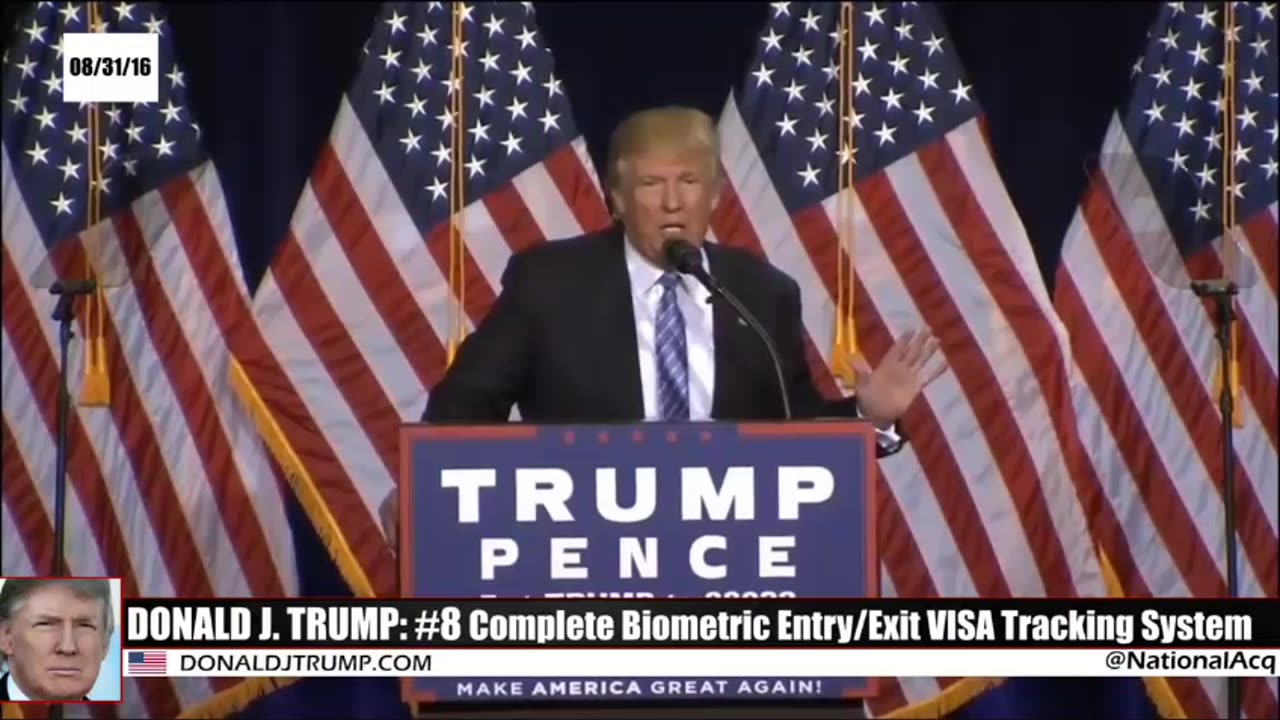 “Trump did his part in helping collect biometric data under the guise of immigration surveillance. “