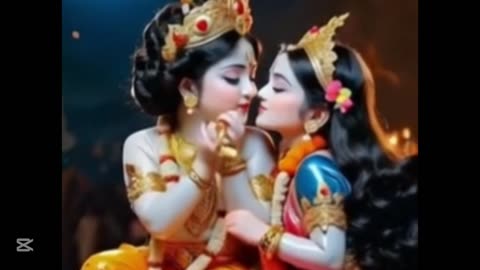 Love Scene of Lord Krishna And Radha
