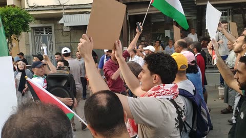 مسيرة شعبية بطنجة دعما لقافلة الصمود لكسر الحصار عن غزة 15 06 2025 يادولة يادولة واش تنينا معانا