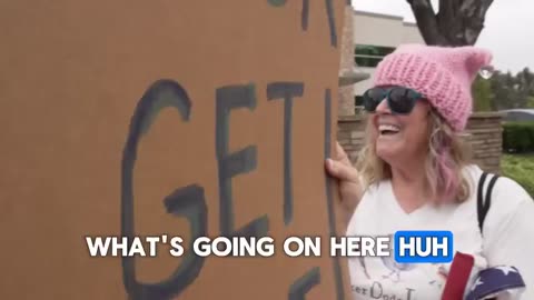 EVERYONE IS AFRAID TO SPEAK TO ME At Anti-Trump PROTEST