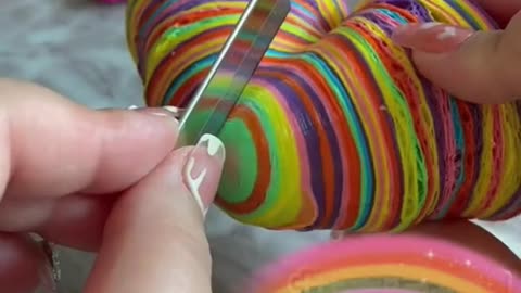 ASMR Cutting Ball 🌈🍀