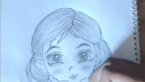How to draw a baby girl