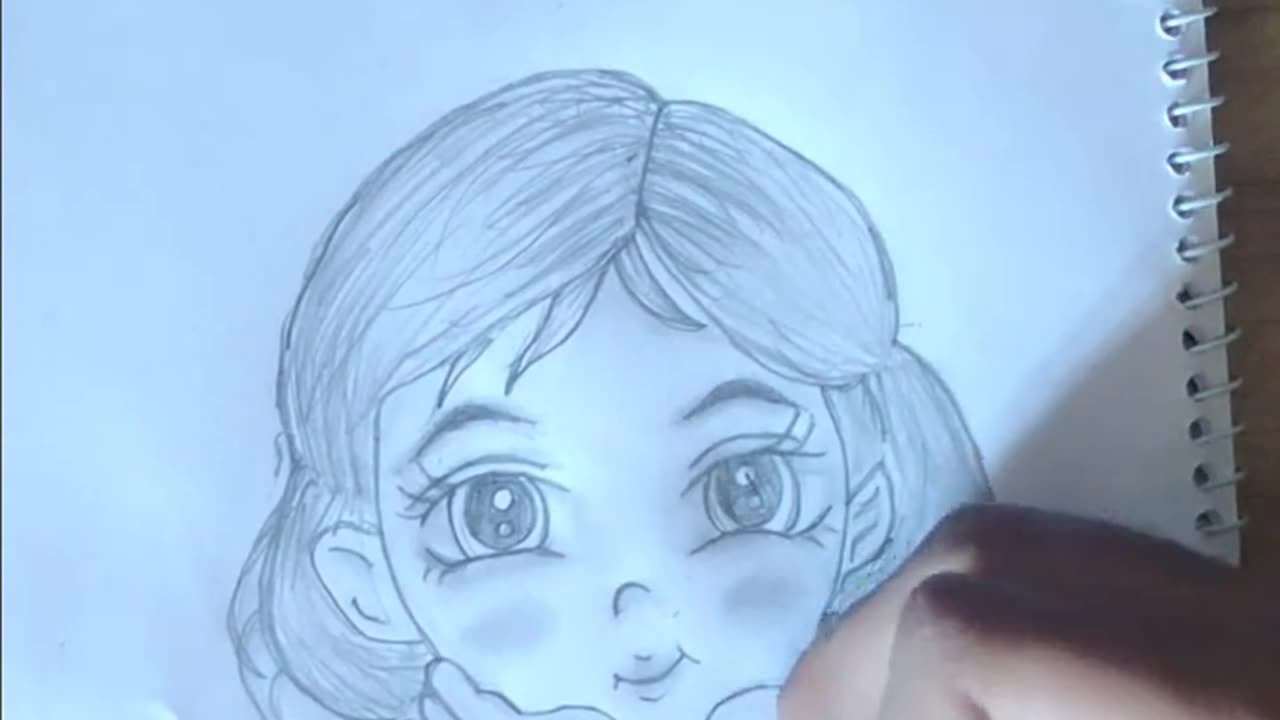 How to draw a baby girl
