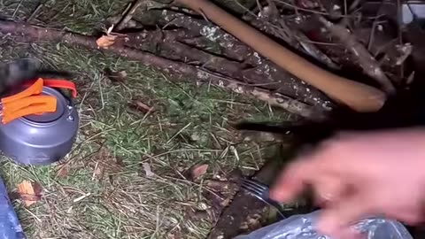 Hot Tent Camping in a Freezing Snowstorm
