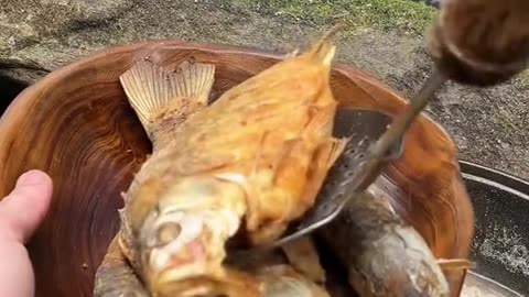 "Mountain Cooking: Preparing Delicious Meals with Fresh Ingredients in Nature"