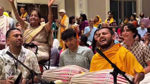 Temple kirtan at Iskcon of DC, USA August 2025