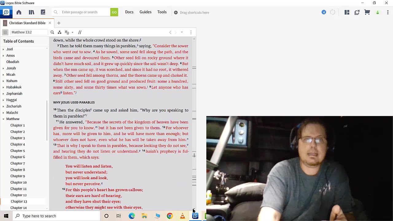 jesus reveals why he speaks in parables [The Bride of Christ]