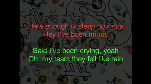 Led Zeppelin III #4 Since I've Been Loving You (backward lyrics in red)