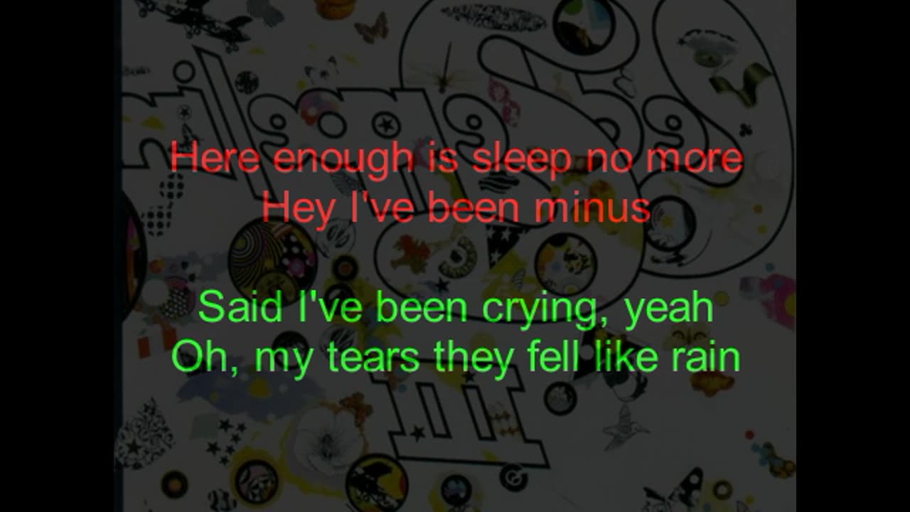 Led Zeppelin III #4 Since I've Been Loving You (backward lyrics in red)