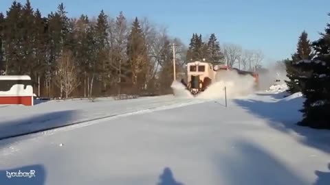 Trains Plowing