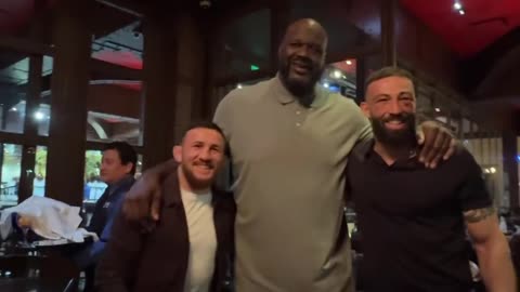 Merab Dvalishvili and Roman Dolidze Links Up with Shaquille O'Neal