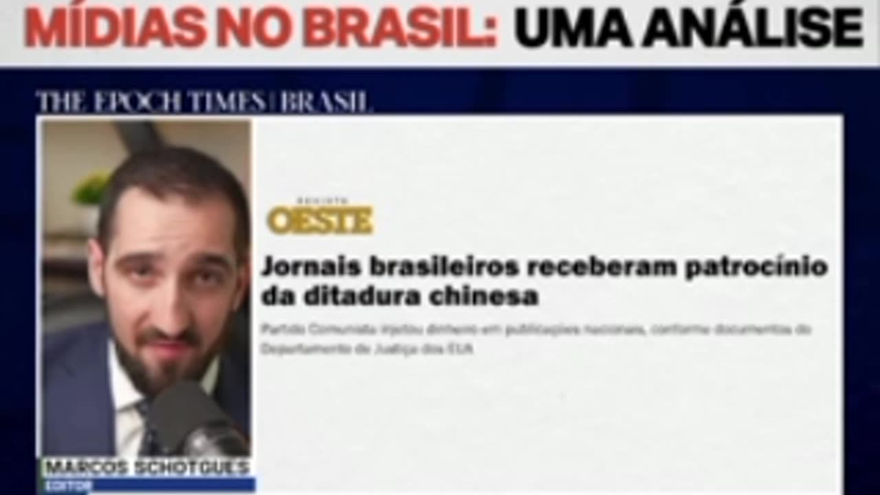 Ditadura chinesa patrocina mídias no Brasil: folha de são Paulo, Globo, estadão e d+ mídia, uma análise. 2024/04/02