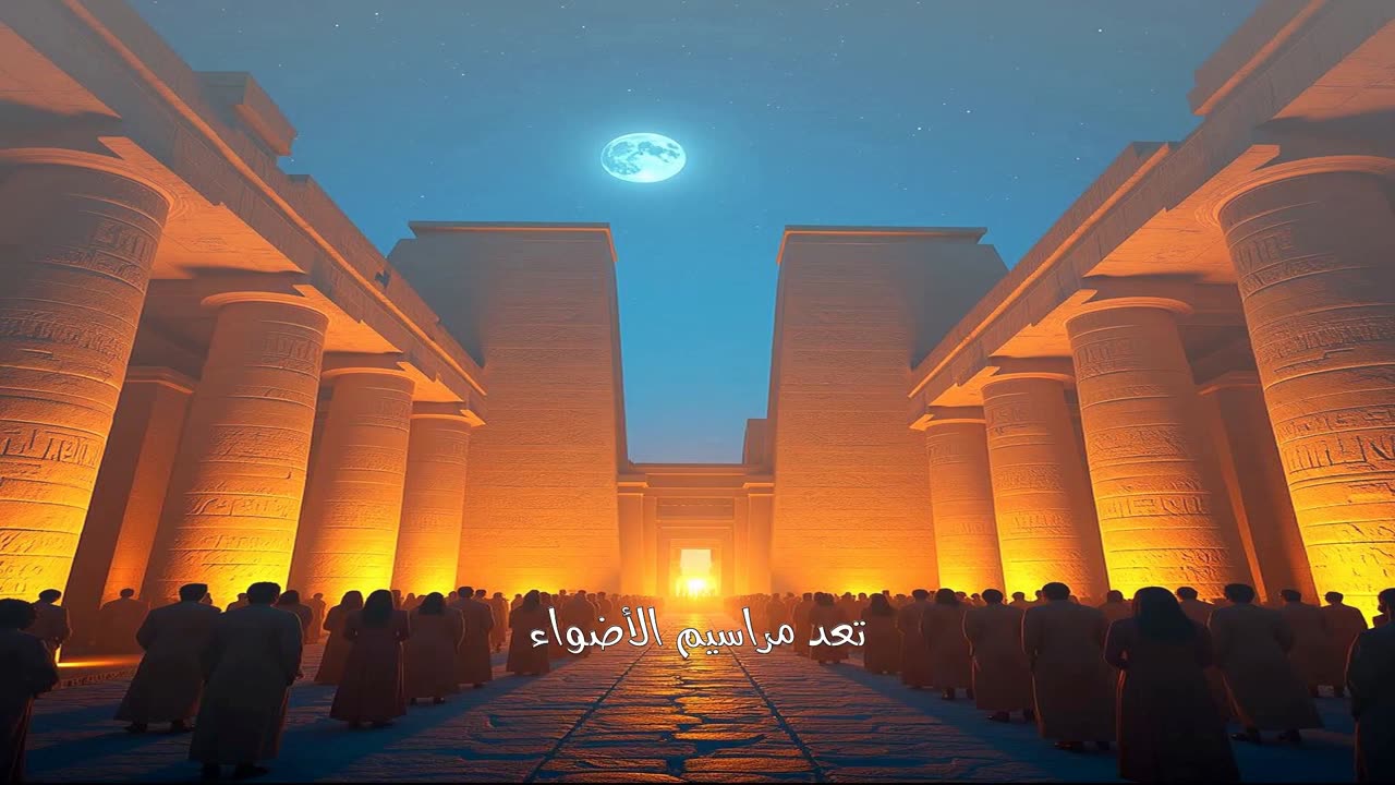 معبد الكرنك: أسرار إضاءة سنوية ✨ #كرنك #مصر #معابد