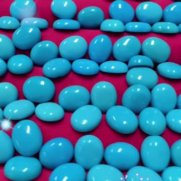 20250722-7 Natural Turquoise Sterling Treatment Cabochon Blooms Wrist Starlight