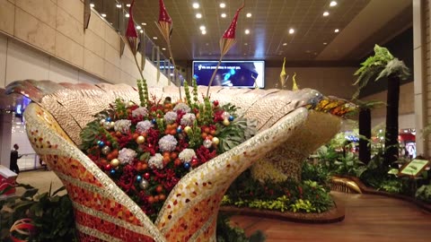 World’s Largest Sunflower Display at Changi Airport! ✈️ | A Floral Wonderland in Singapore