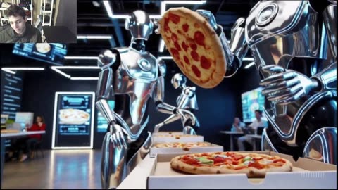 Outtake #1,143 Of The Robots Work At A Pizza Restaurant Fake Funny Parody Video With Live Commentary