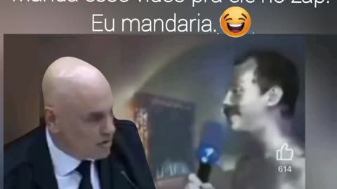 Manda esse vídeo pra ele no zap. Eu mandaria. 🤣