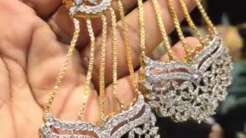 Designer zarkon Earing Gold plated