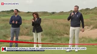 🇺🇸 President Donald Trump at ⛳ Aberdeenshire Golf Course in Scotland [LIVE]