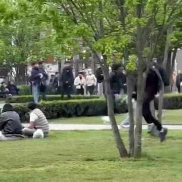 "New normal" scenes in "Modern Belgium" as migrants fight battle outside Antwerp