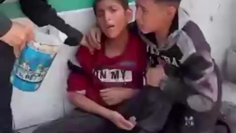 صرخة اطفال غزة 🥹