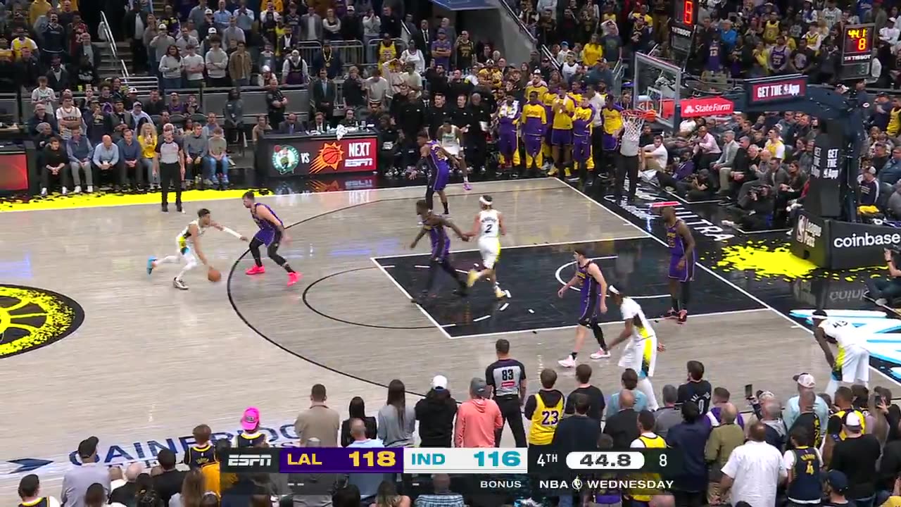 NBA - TYRESE HALIBURTON AND-1 FOR THE LEAD 🚨 42.2 SECONDS LEFT.