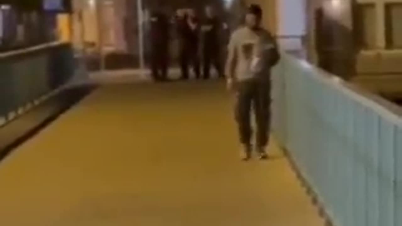 Germans dumping an illegal migrant into Poland