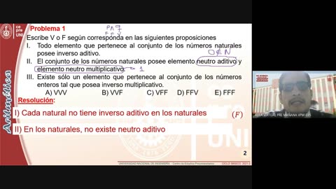 CEPRE UNI 2022 - 1 | Semana 12 | Aritmética S2